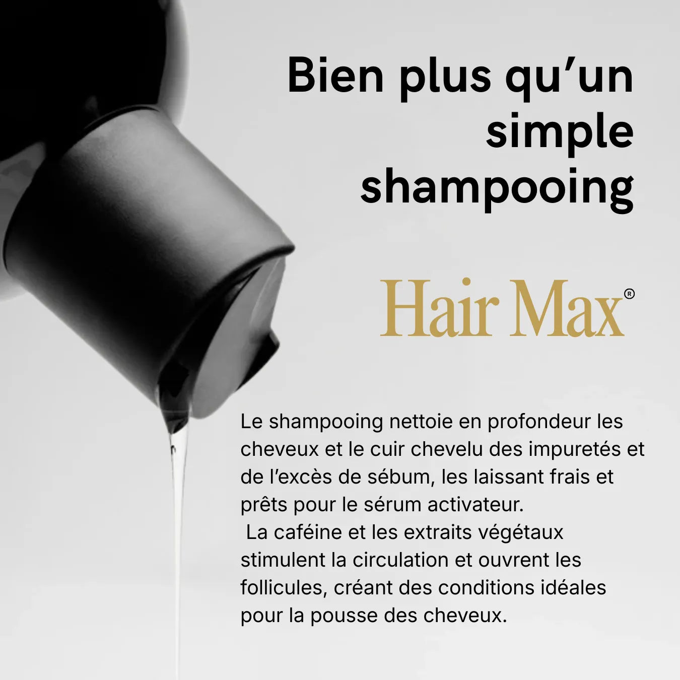 Hair Max – shampoing pour des cheveux forts et denses